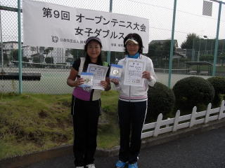 準優勝の深澤・新田組