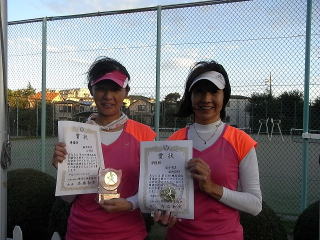 準優勝の堀野・田中組