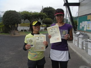 準優勝の山中・高橋組