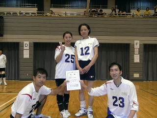 男女混合Ｂ　Ｄコート優勝４２年会
