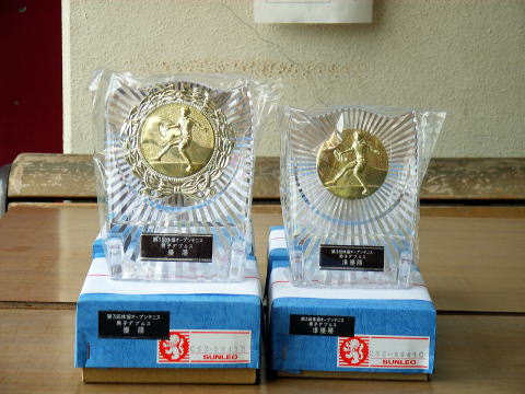 優勝・準優勝には記念の楯が送られました