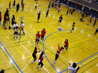 各コート熱戦の様子