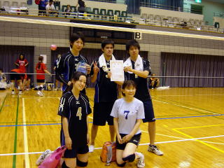 男女混合Ａ　Ｃコート優勝　フレンドシップ